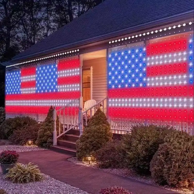 Cortina de luz LED inteligente, controle remoto, música local, sincronizada, natal, conto de fadas ao ar livre, decoração