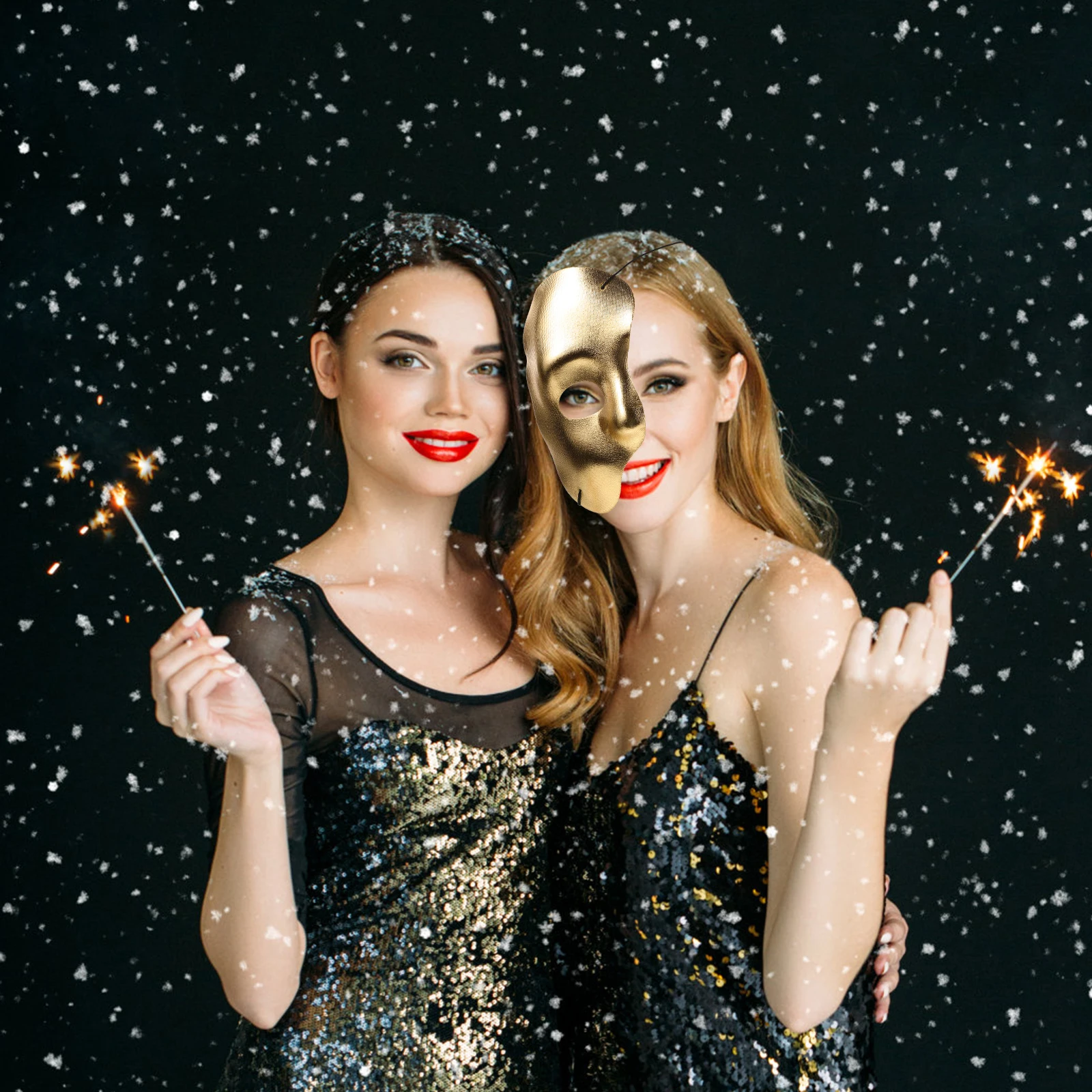 

Halloween Cosplay Mask Half Face Masquerade Accessories Male Female Costume Parties Themed Event Decorative Eye Mask