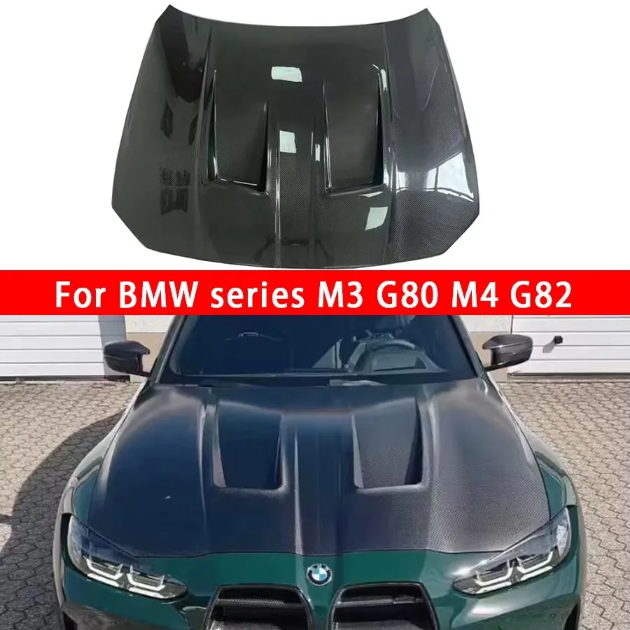 

For BMW M3 G80 M4 G82 G83 Carbon Fiber Hood Engine Cover Hood Car Headliner Hood Cover AIP Style body kit