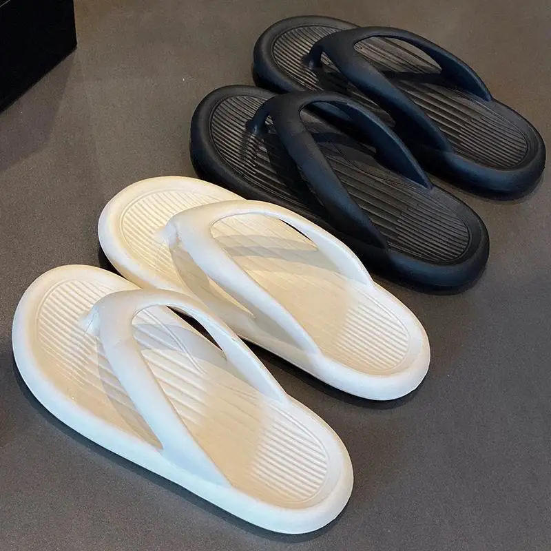 

EVA Men's Summer Anti-Slip Thick Bottom Sandals Couple Beach Slippers Women's Open-Toe Slip-On Casual Shoes Sporty Trendy