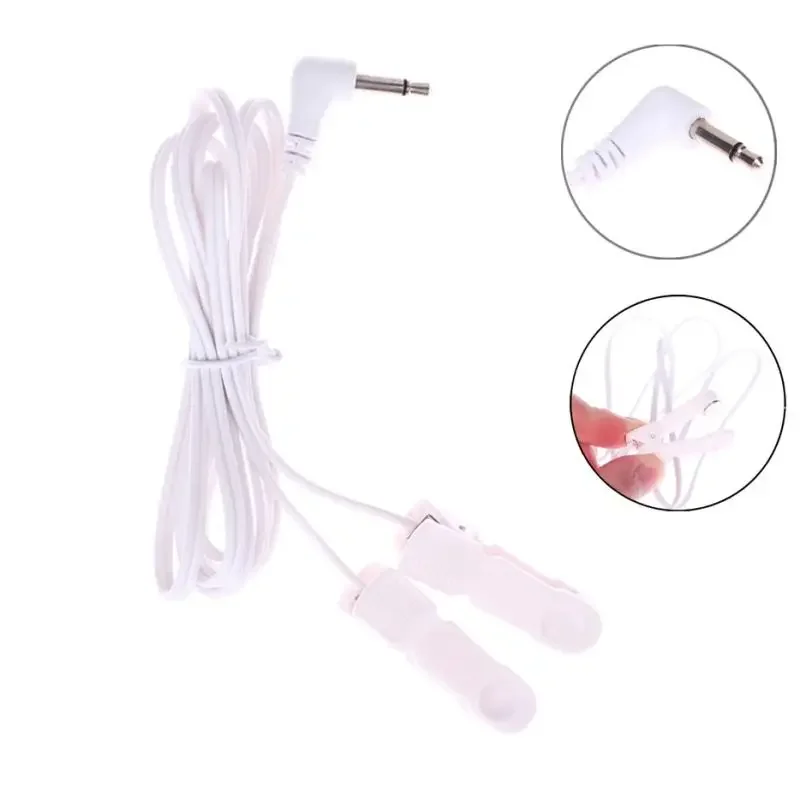 

2.0/3.5mm Ear Clips Connection Cables Conductive Standard Pin Muscle Stimulator Digital Therapy Tens Unit Tool Machine