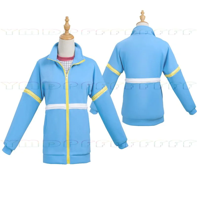 

TV ElevenJoyce cosplay costume zipper hooded sweatshirt blue jacket pants Halloween casual outfit new