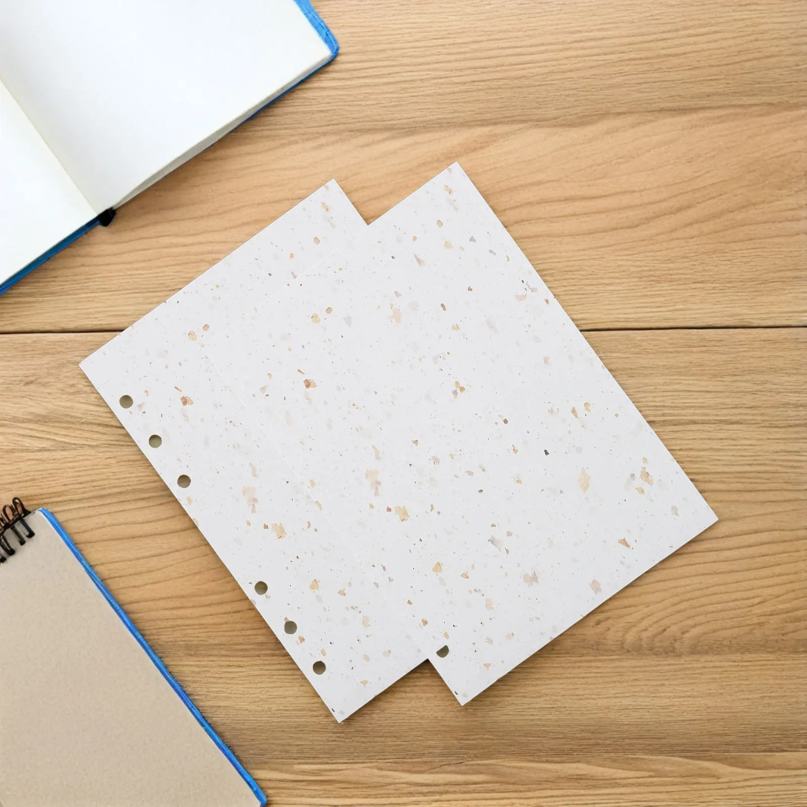 80Sheets Coffee Paper Refill Pages for Scrapbook Binder Planner Journal Vintage Loose Leaf Notebook Inserts Scrapbooking
