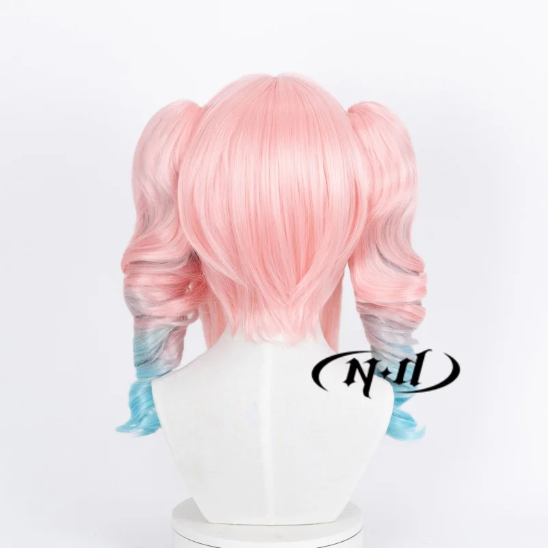 Parrucche Cosplay ND Hyacine Honkai Star Rail Gioco Cos Parrucca di capelli rosa per Comic Con Coser Costume Festa a tema Sintetico resistente al calore