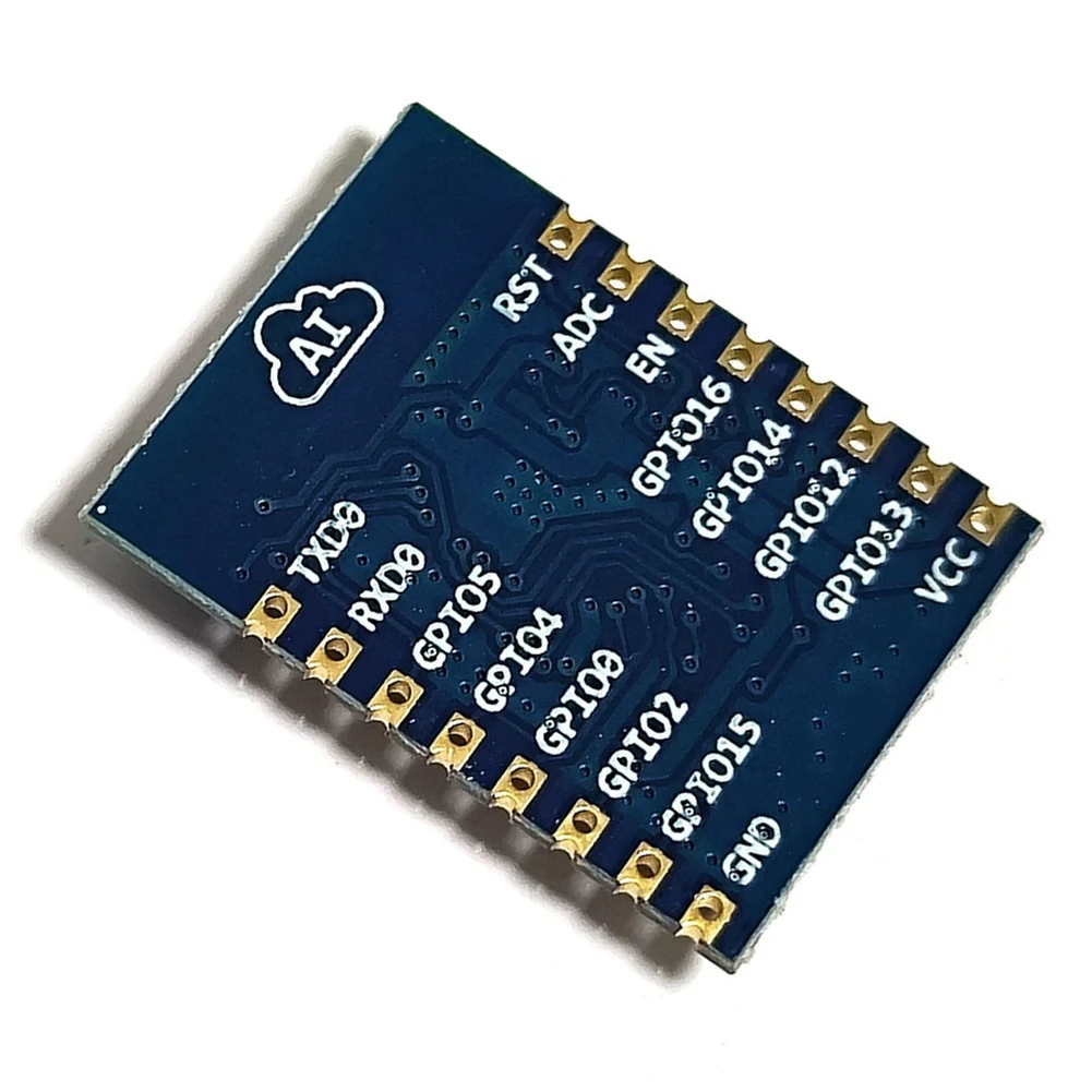 【Exclusivo-¡Deal!】ESP8266MOD ESP-07 Módulo inalámbrico WIFI serie de 4 MB (firmware deeauther) para pruebas de seguridad en red