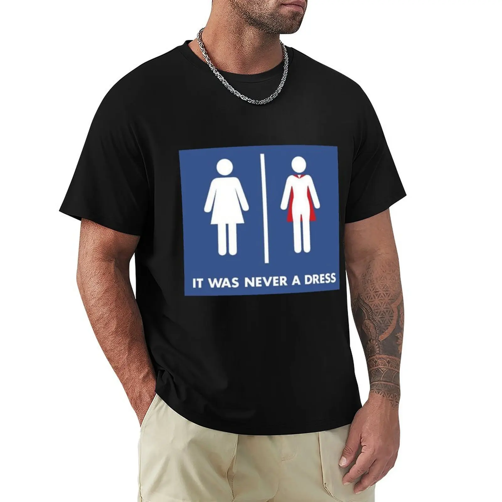 

It was never a dress , hero T-Shirt graphic shirts blue lock heavy weight t shirts for men
