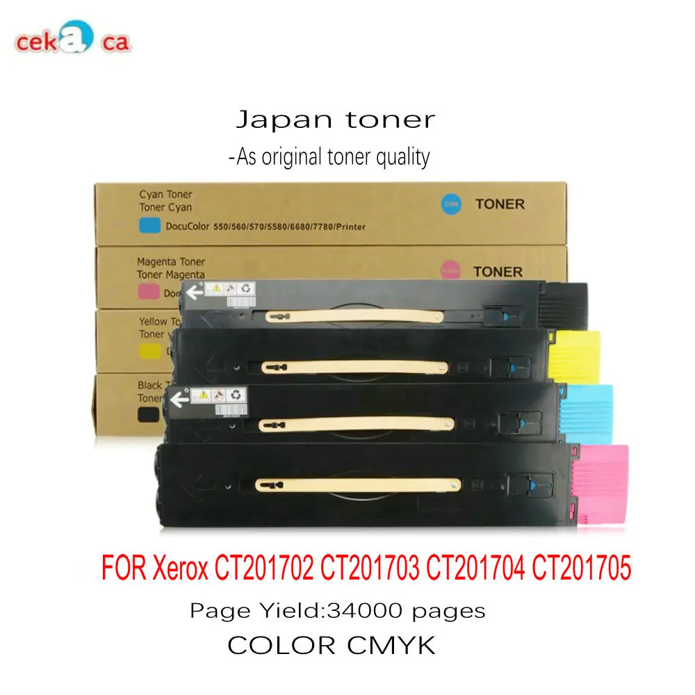 Wholesale Printer Toner Cartridge For Xerox Ct201702 Ct201703 Ct201704 Ct201705 Cmyk Copier Toner