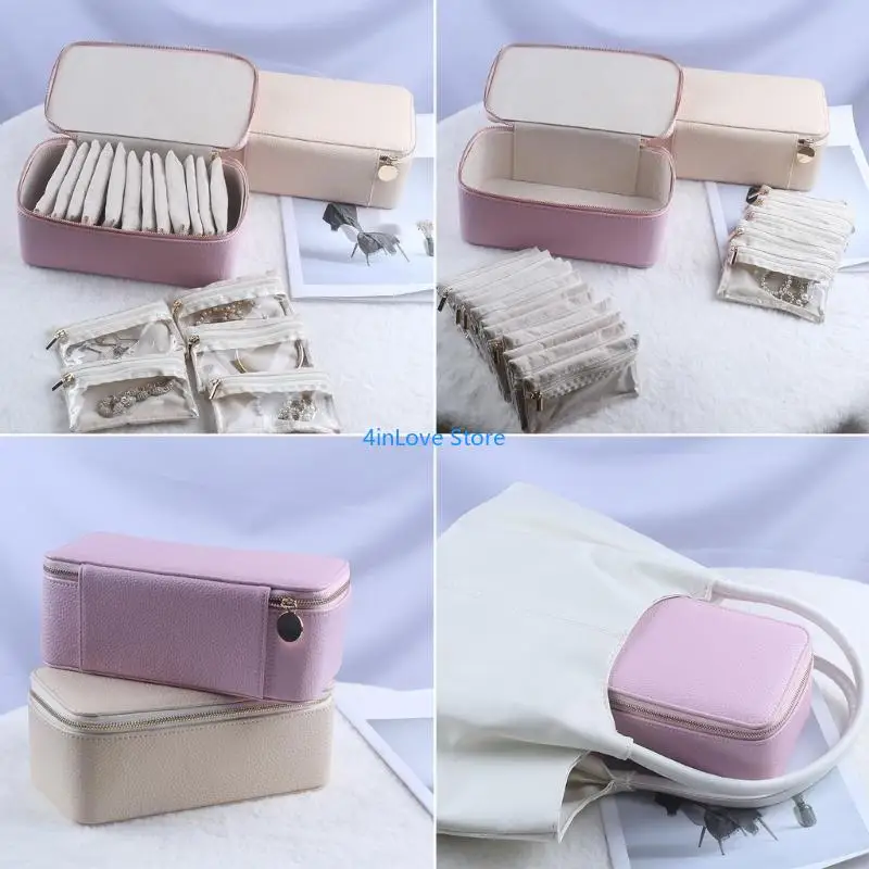 T4MD Jewelry Storage Box Case Portable Jewelry Protable Properfor