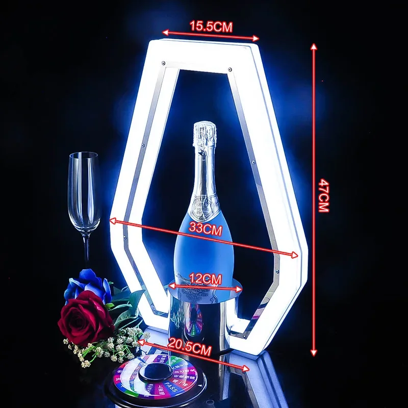 Night Club Lounge Bar Party Custom logo LED MOET Champagne Bottle