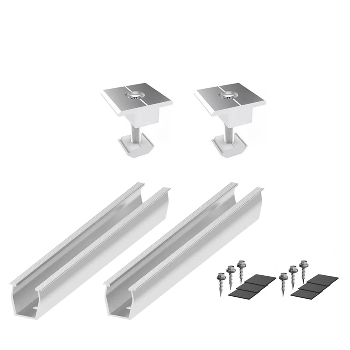 Solar Panel Mount Bracket Rails Clamp Fastening Module Mount Mounting PV Solar Power Supplies Trapezoidal Roof 35mm