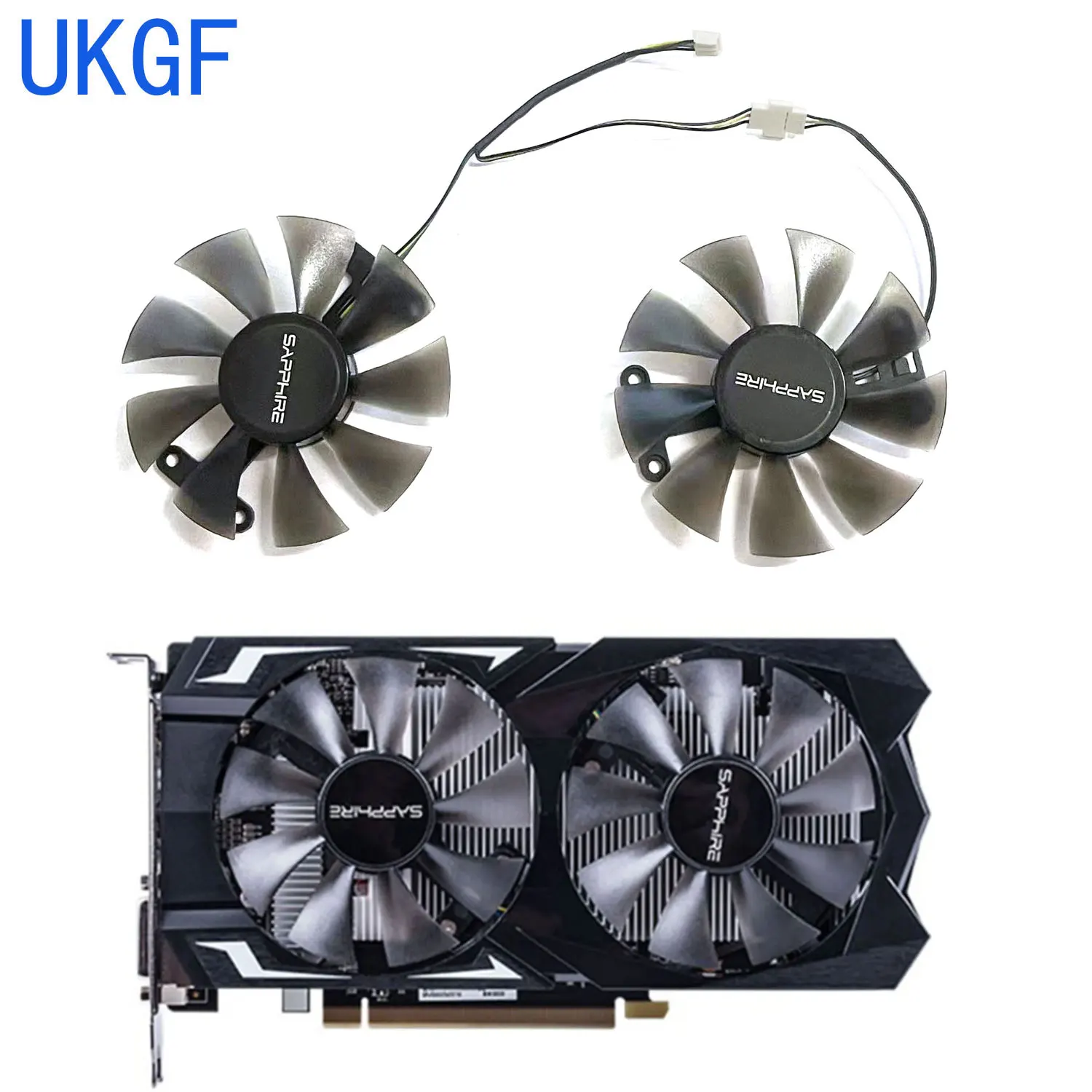 New GA91S2H 4PIN 85MM RX560 550 GPU Cooler for Sapphire RX560 RX 460 550 Graphics Card Replacement