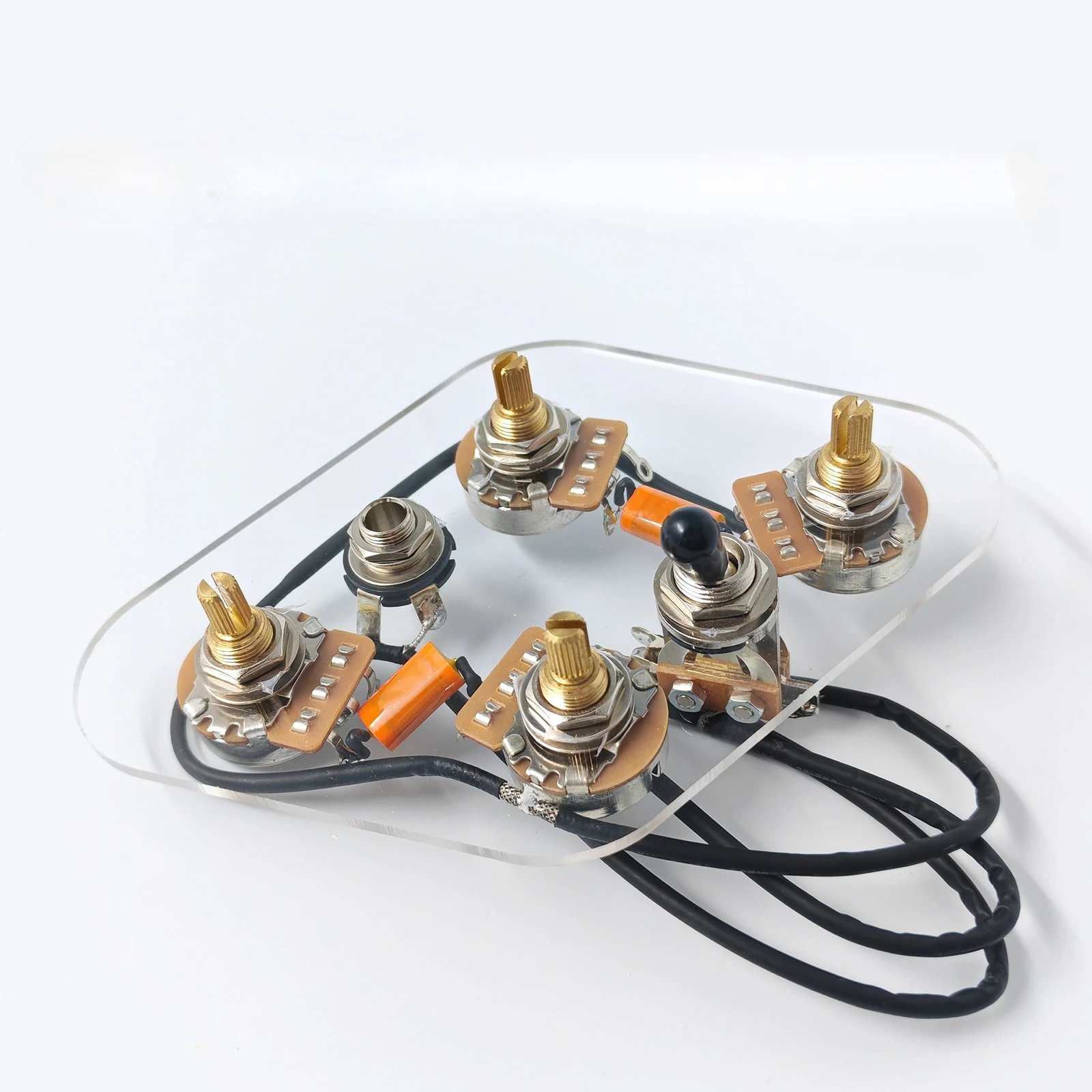 

Electric Guitar Pickup 2T2V Tone and Volume 24-tooth Copper Potentiometer Control Circuit SG Style Accessories