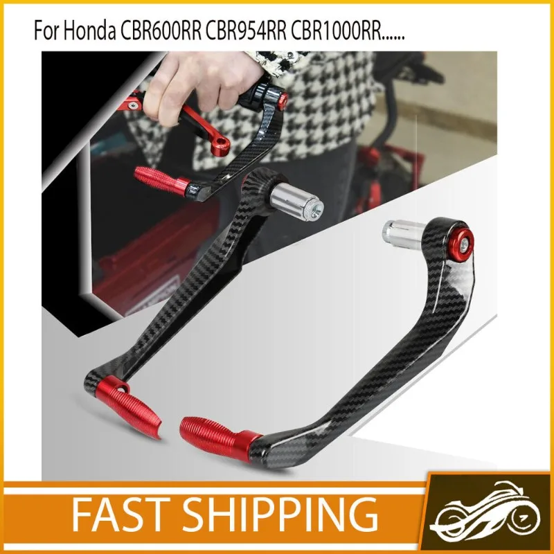 

Motorcycle CNC Aluminum Alloy Carbon Fiber Handlebar Brake Clutch Lever Hand Guard Protector Modification Accessories Handguard