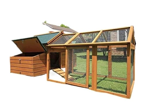 

Chicken Cage Outdoor Large Pet Villa Sun Protection Antiseptic Fir Wood Material Wire Wood Color Can Be Customized