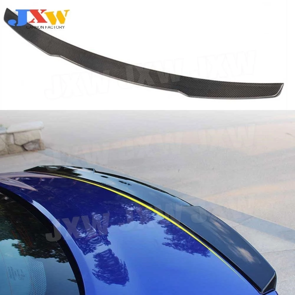 

Carbon Fiber Rear Lip Spoiler For Jaguar XE Sedan 4-Door 2015-2018 K Style Rear Trunk Trim Wings Car Styling ABS Gloss Black