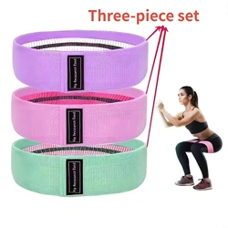 3PCS Elastic Bands Fitness Resistance Bands Yoga Pilates Hip Circle Expander Bands Gym Training Home Workout Equipment