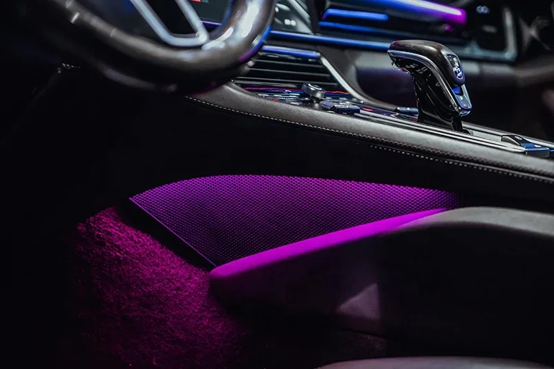 Replace Interior Atmosphere Light for Porsche Panamera 971 7 Colors Ambient Light 4 Doors Speaker Lamp 2017-2025