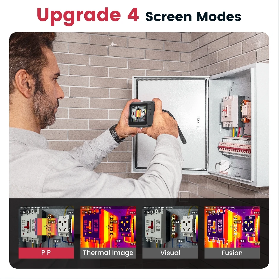 KAIWEETS KTI-K01 Digital Industrial Infrared Thermal Imager Camera 256x192 Temperature Imaging Circuit Electrical Maintenance
