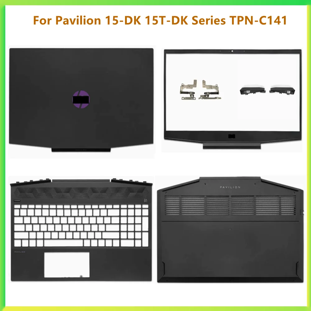 New Laptop LCD Back Bezel Frame Top Case Palmrest Upper Bottom Cover Case For Hp Pavilion 15-DK 15T-DK Series TPN-C141 Shell