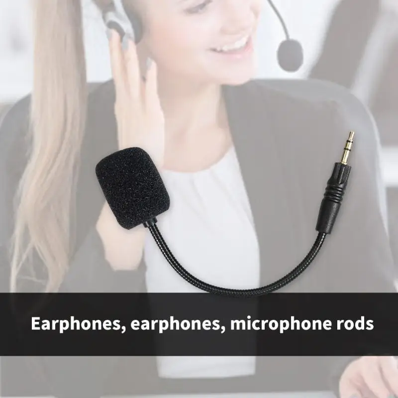Boom microfono microfono microfono gioco sostituzione da 3,5 mm per Hecate G5BT Cuffie PC Computer