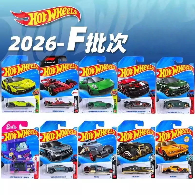 Auténticos Hot Wheels 26F Batch 1:64, Modelo de Auto Coleccionable de Aleación Fundida a Presión, Ferrari, Jeep, Ford GT, Aston Martin, Regalo de Cumpleaños, En Stock
