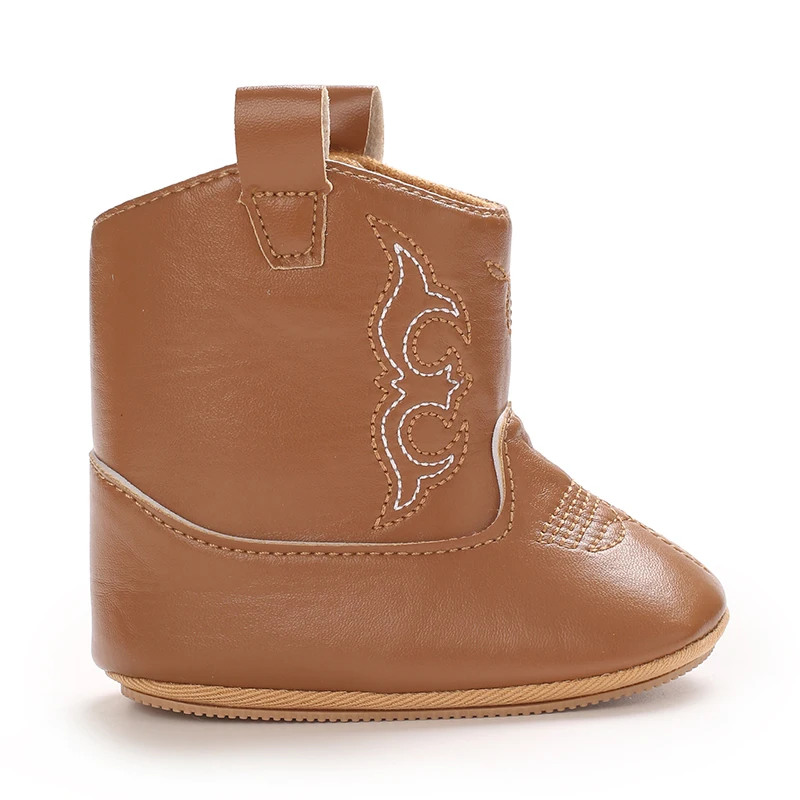 Modische und beliebte Gummischuhe für Babys, Western-Denim-Mittelsohlenstiefel, warme und rutschfeste Freizeitschuhe für Herbst und Winter – Detail 20