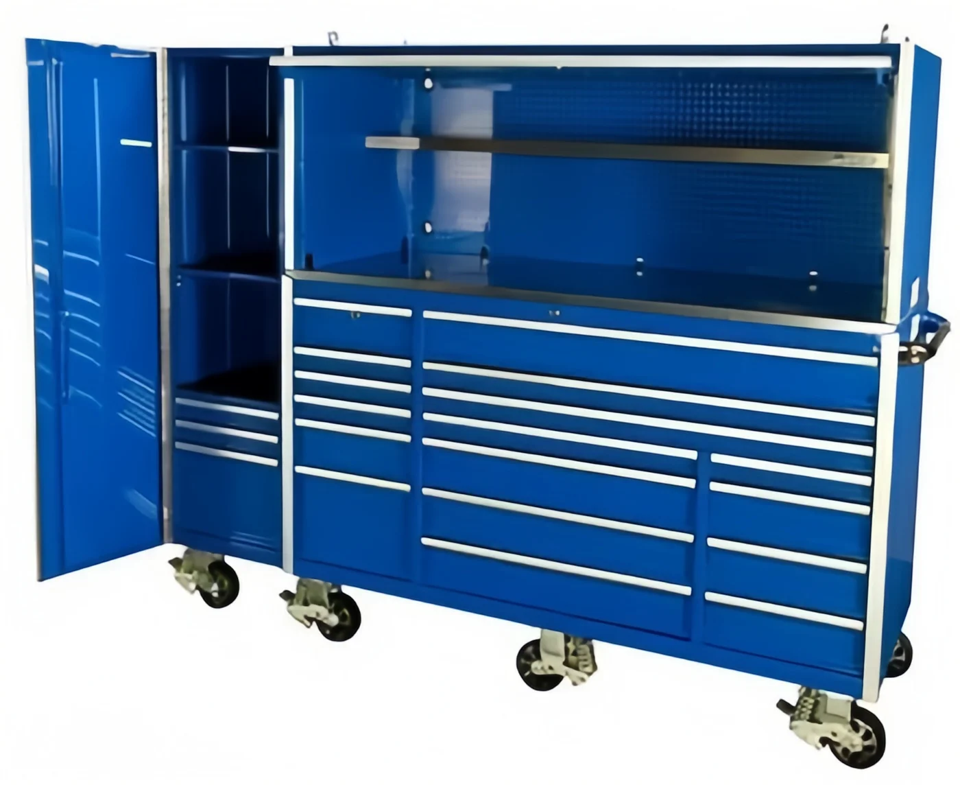 New 16 Years Experience High Quality Storage Cabinet Tool Chest Garage Metal Tool Cabinets With Stainless Steel Countertop