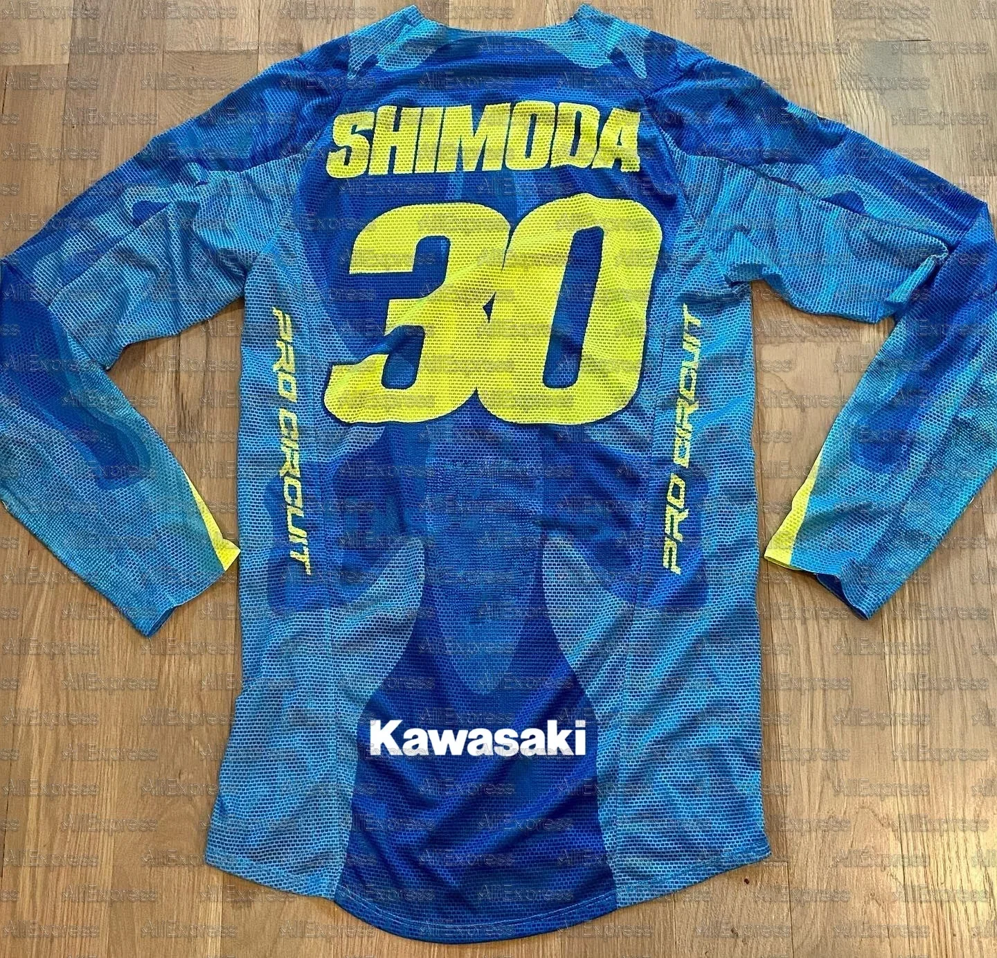 

Kawasaki Motorcycle Long Sleeve T-Shirt New Summer Riding Sunscreen Fast Drying Sweat Absorbing T-Shirt for Bikers