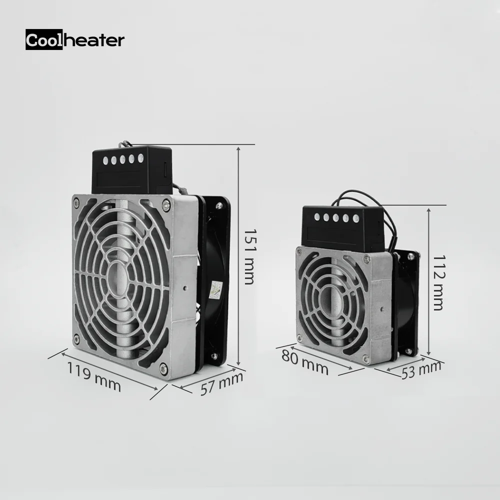 dropshipping HVL031 compact industrial PTC electric fan heater for cabinet