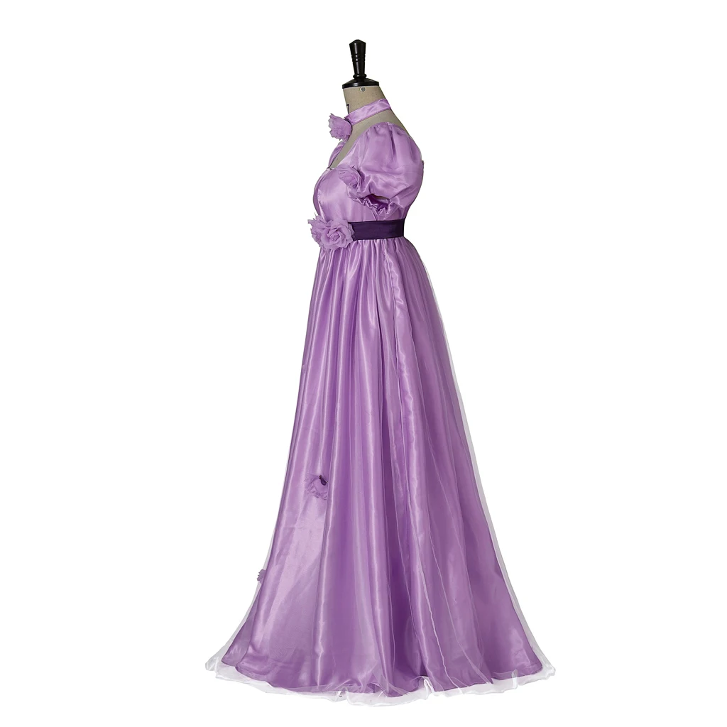 （in stock）Women Philippa Cosplay Costume Purple Dress women Regency Dress Noble Princess Ball Dress Party Purple Long Dress