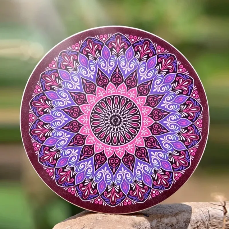 Meditation Stream Drum Portable Healing Stream Drums Solid Wood Beginner Tambourines Children Handheld Percussion Instruments