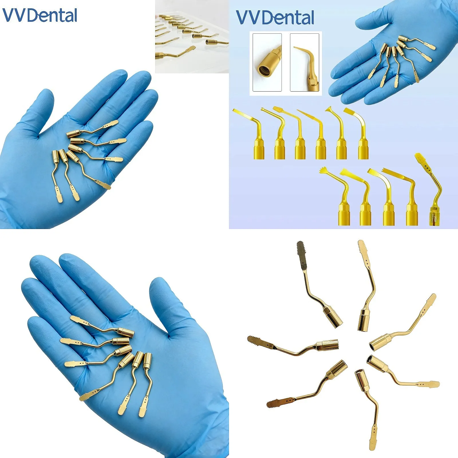 Dentals 1PC Piezosurgery Tips Sinus Lifting US1 US2 US9 UC1 UC2 Ultrasonics Bone Cutter Mectron Woodpecker EMS