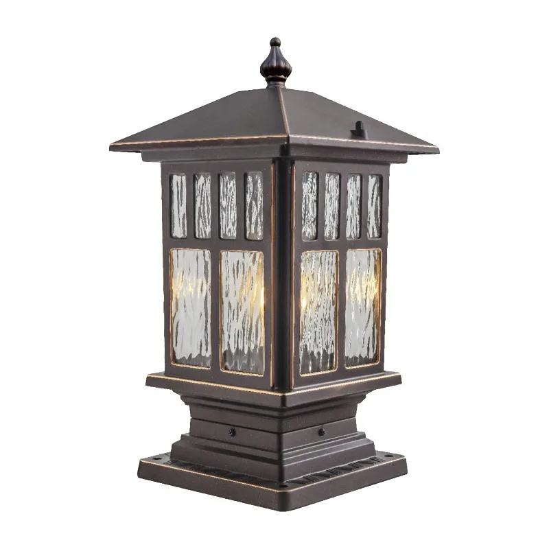 

Outdoor Waterproof Gatepost Villa Courtyard Wall Lamp Retro Wall Lamp Landscape Pillar Light