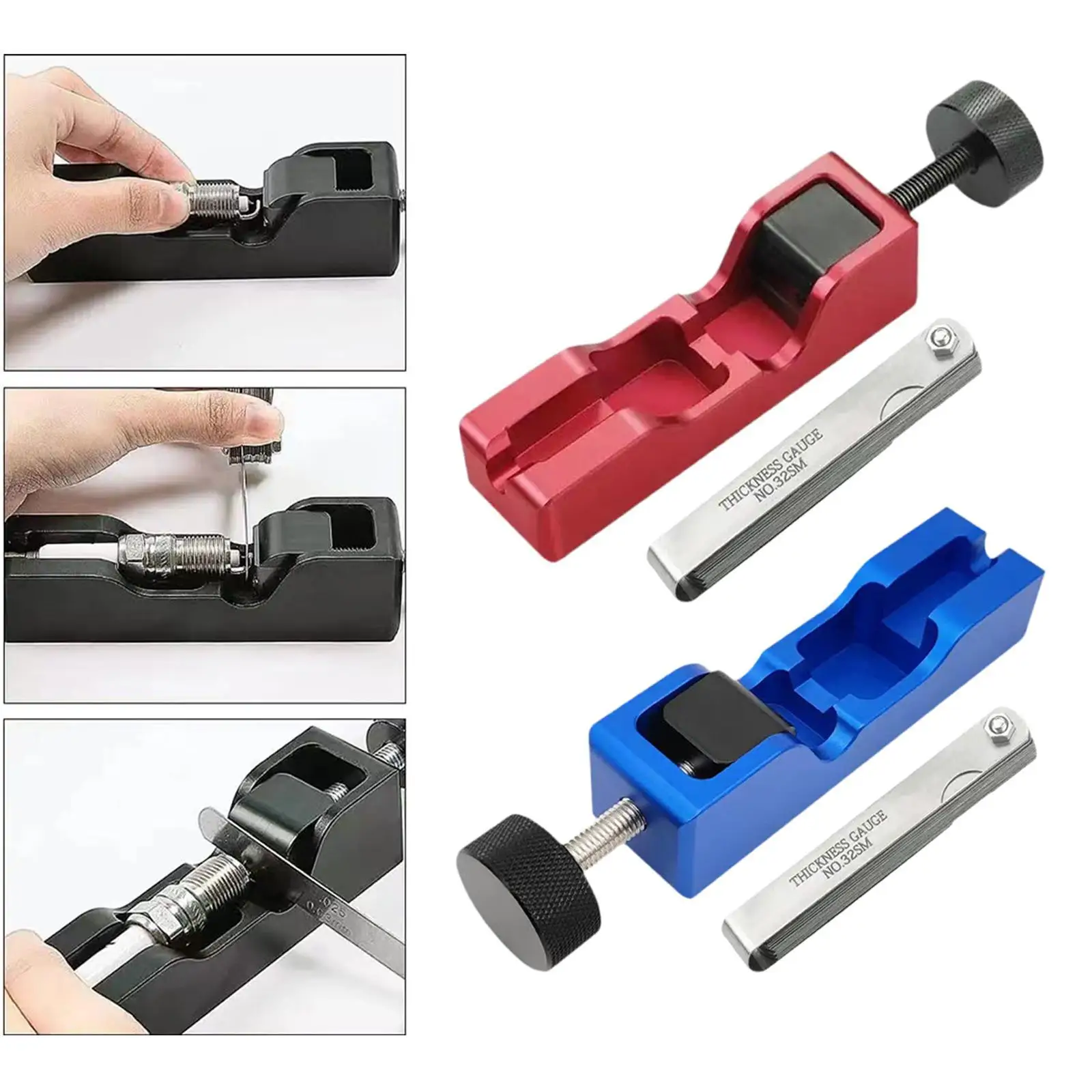 

Spark Plug Gapper Precision Replacement Vehicle Car Parts Professional Accessory Aluminum Alloy for 10mm 12mm 14mm 16mm