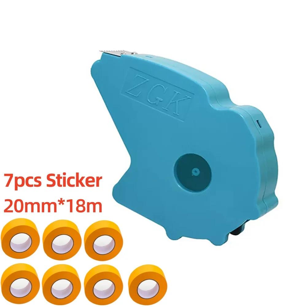 Imagem -04 - Padrão Fácil Seam Tape Sticker Machine Masking Aplicador Tape Cutting Tool 20 mm 18m Drop Shipping