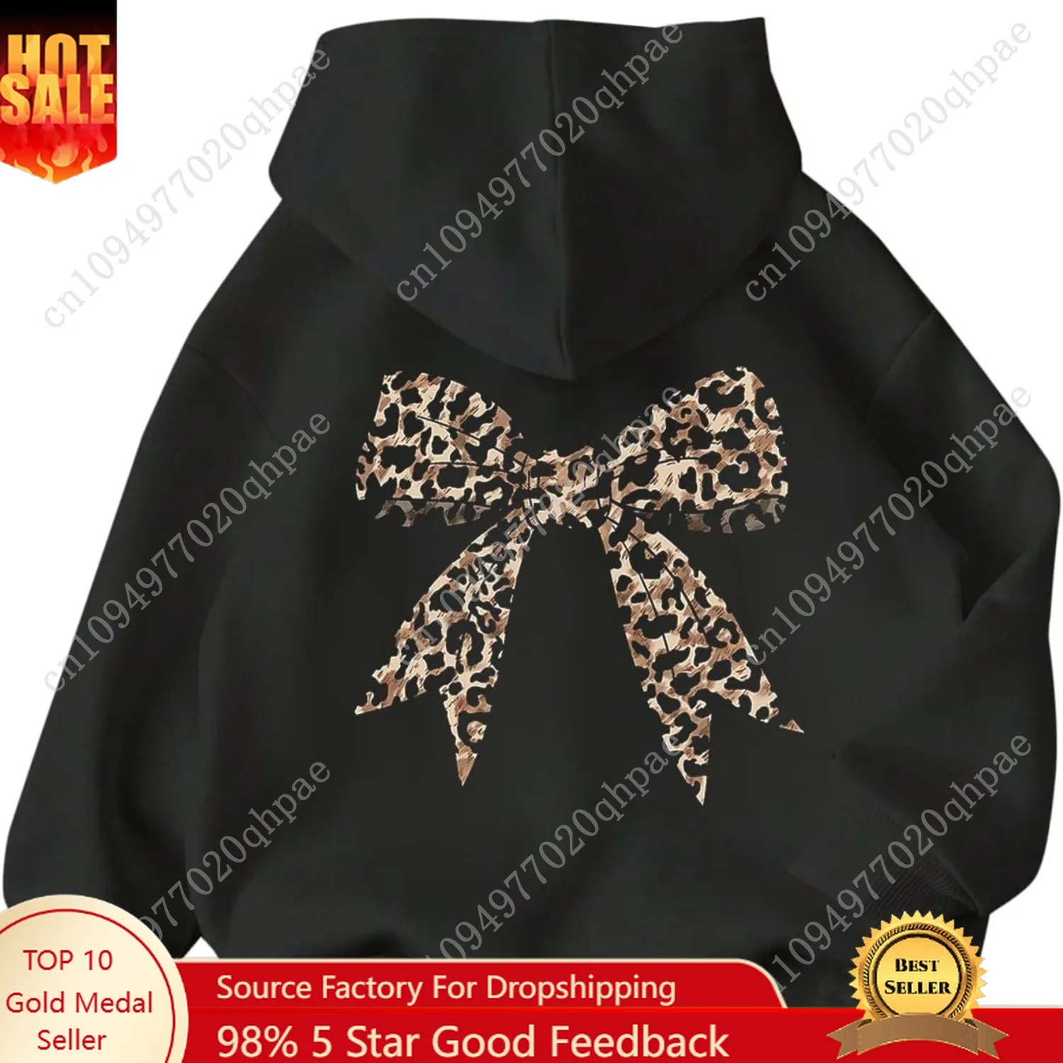 سويت شيرت بغطاء للرأس بأكمام طويلة للفتيات، بلوفر لطيف برسومات سميكة