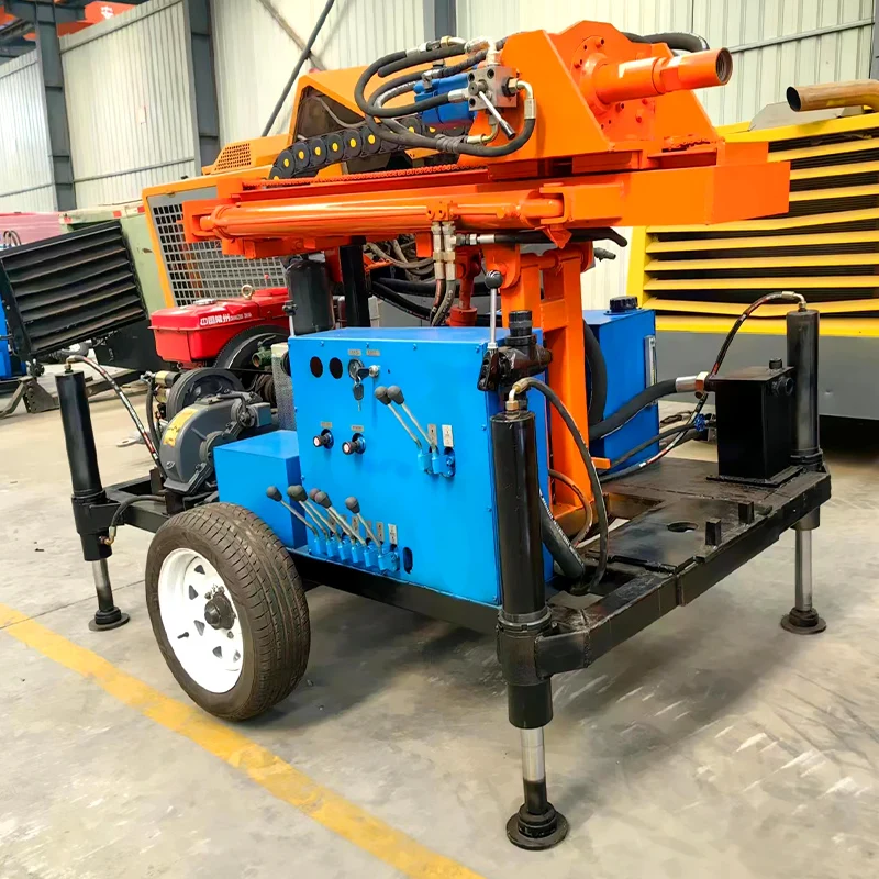 Индивидуальная буровая установка для водяных скважин, 100 м, 180 м, 200 м, гидравлические буровые установки, роторные буровые машины для сверл для скважин на продажу