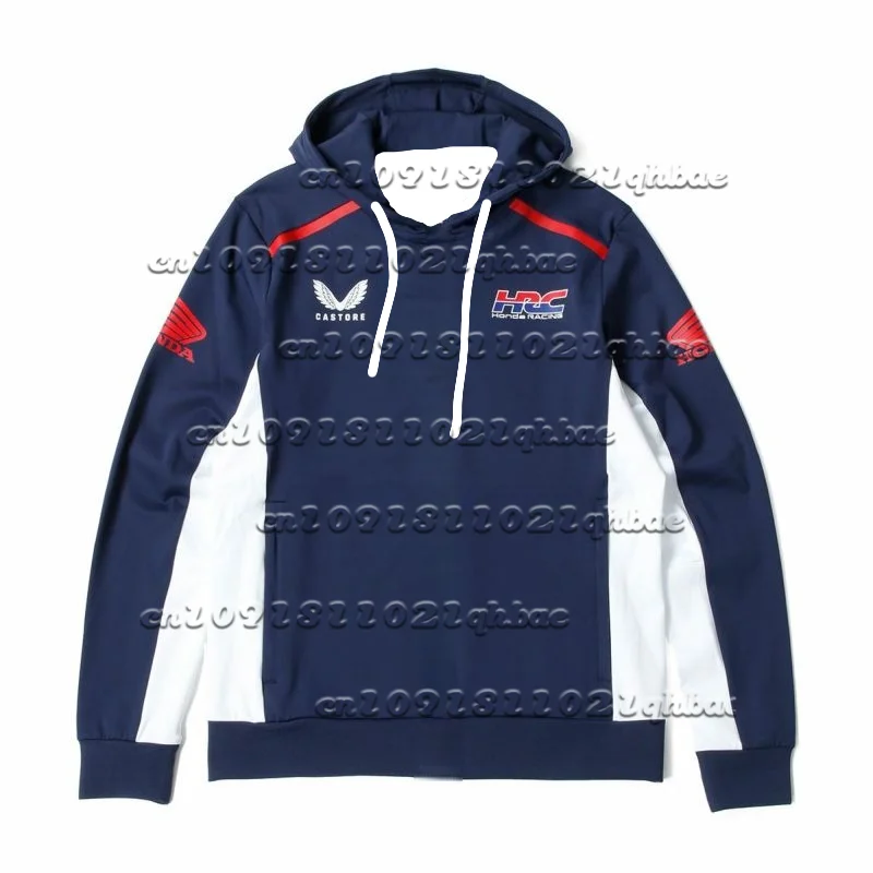 

Honda Racing's Autumn and Winter Men's Clothing Features Multi-Zipper Design Hoodies, Casual Sportswear and Loose Hooded.