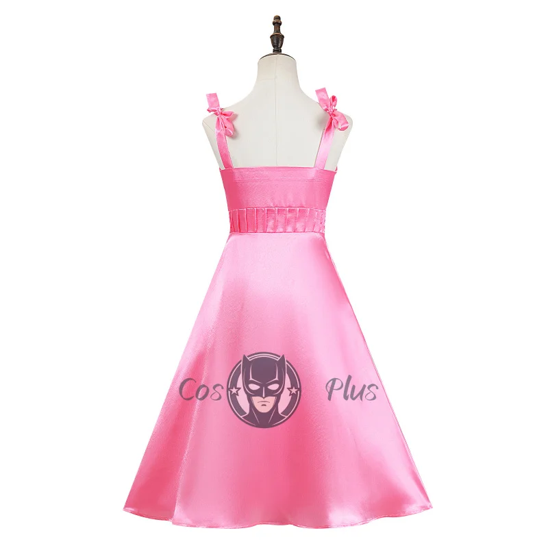 حسناء جيبسون تأثيري حلي التلفزيون أبل عصير الخل تأثيري النساء الفتيات اليومية الوردي فستان الملابس هالوين فستان حفلة تنكرية