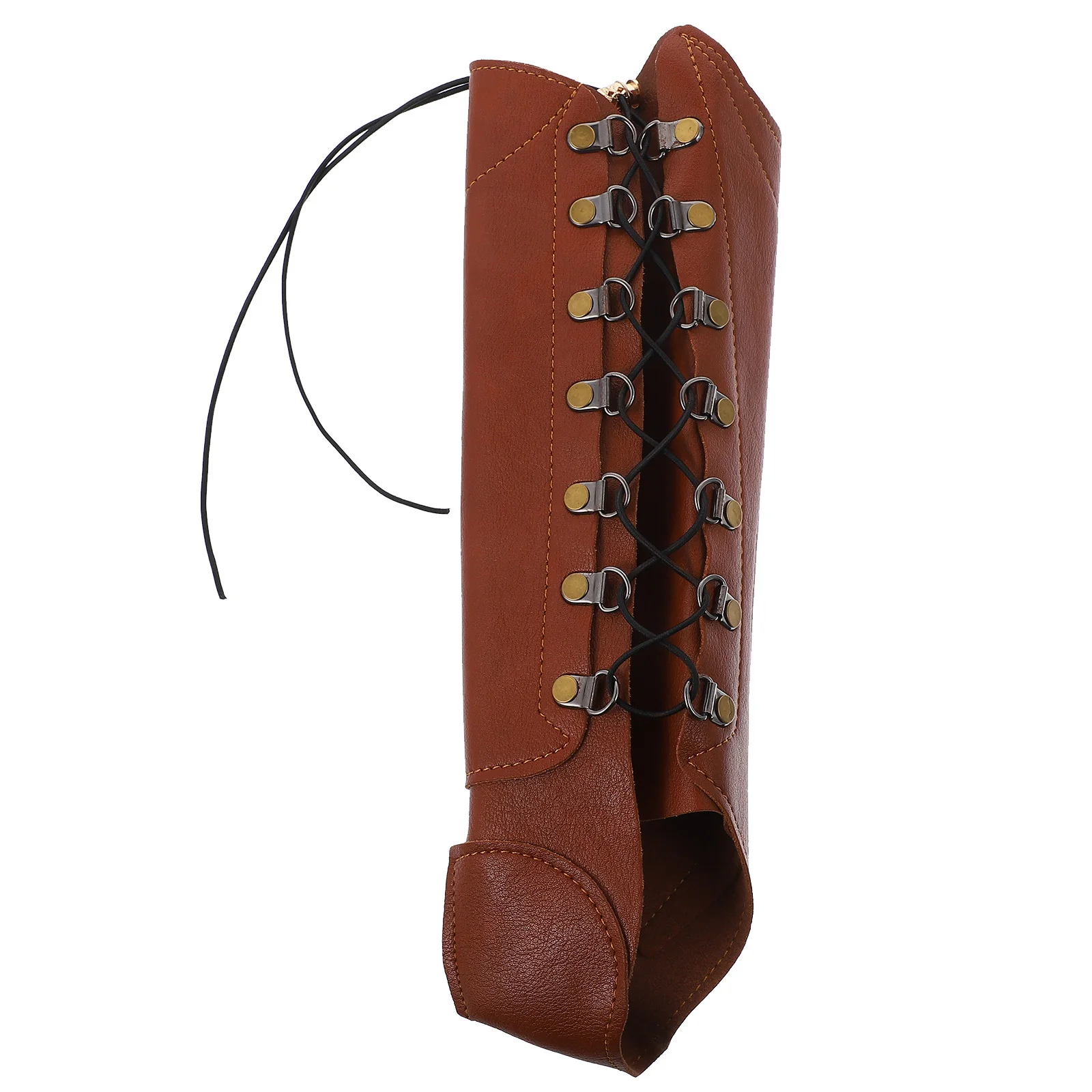 

Archery Arm Guard Adjustable PU Forearm Protector Thumb Wrap Comfortable Wrist Protector for Outdoor Archery Bow