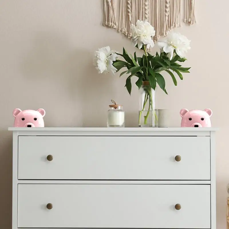 Furniture Anti-Reverse Block Anti-Tipping Paste Safety Block Strong Adhesion Furniture Protection Tool For Cabinets Wardrobes