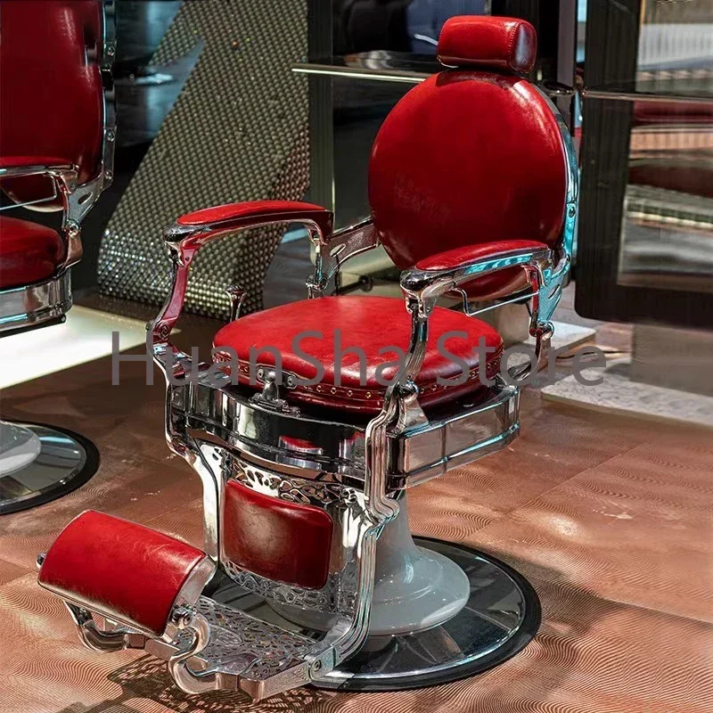 Luxury Vintage Swivel Chair Cosmetic Professional Treatment Barber Chair Salon Hairdressing Cadeira Salon Furniture LJ50BC