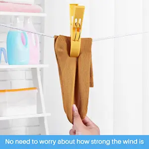 Plastic beach towel clips, clip chair, wipe, clothes closed, hanging clip, yellow, blue, green, red 6 Main Sales Preacher Clothing - №2