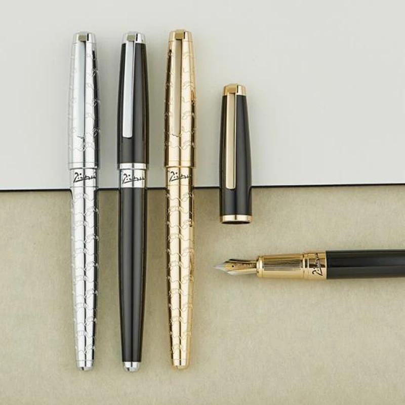 بيكاسو 918 أنيق بيميو حالمة البولكا قلم حبر معدني إيريديوم غرامة بنك الاستثمار القومي ث/صندوق هدية اختياري لكتابة هدية القلم PF012