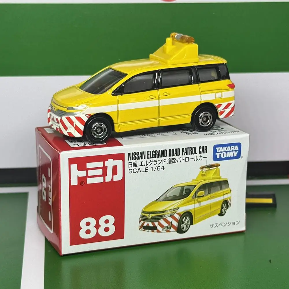 TAKARA TOMY TOMICA เบอร์ 88 Nissan Elgrand แผนที่ Patrol รถ 1/64 ของเล่นโลหะผสมยานยนต์โลหะ Diecast รุ่น