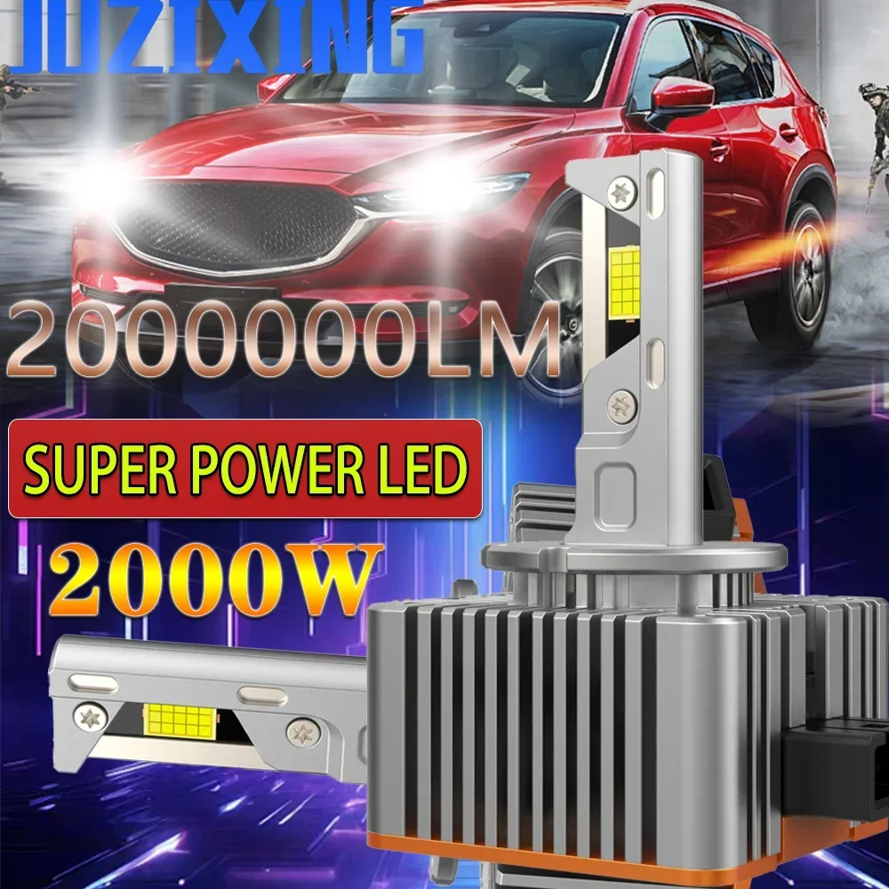 

JUZIXING D3S LED D1S Canbus Xenon Headlamp Super Bright Plug&Play Brighter 6000K for BMW D2S D4S D5S D8S 6500K LED Bulb