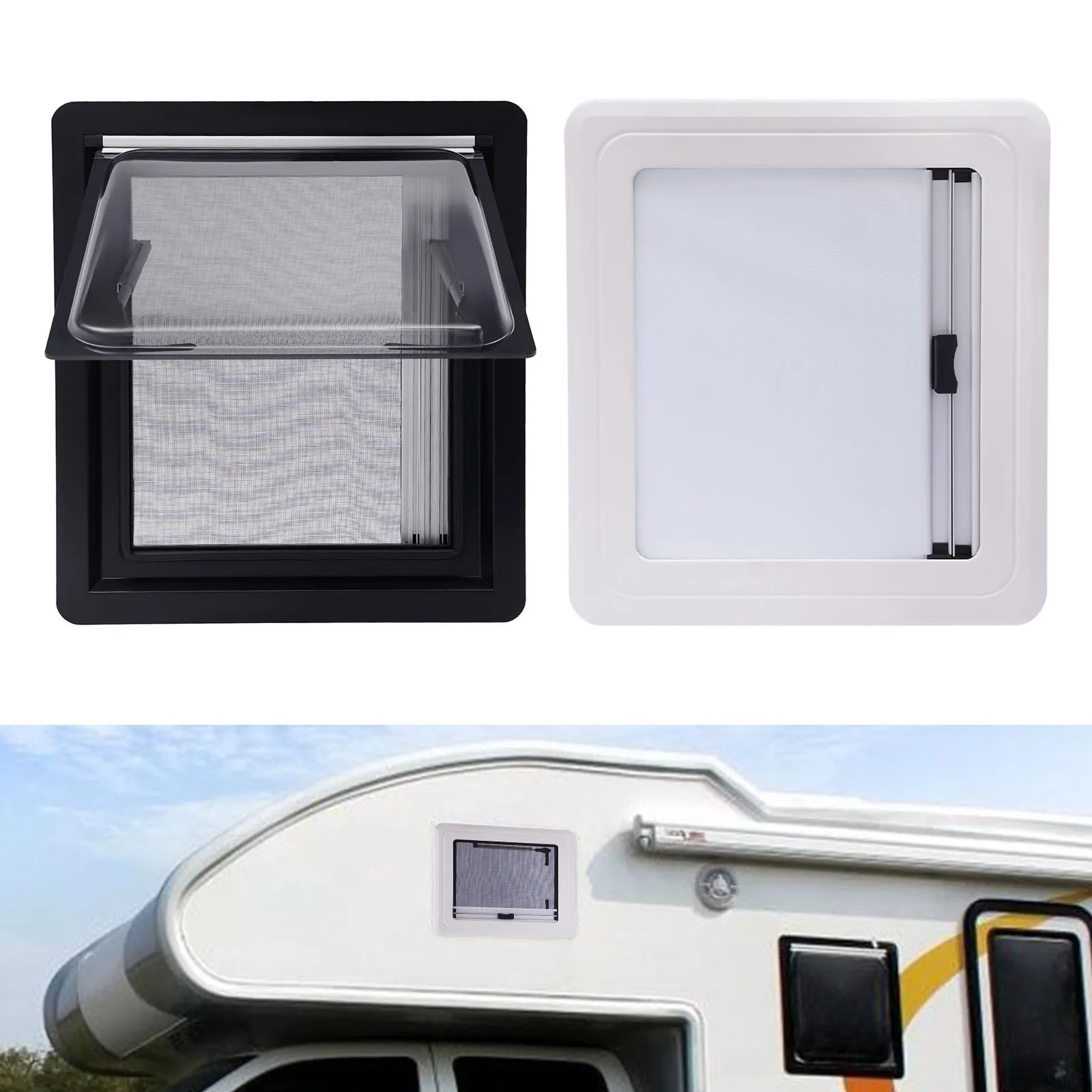

Push-out RV Vent Window Caravan Window Extrapolated Ventilation Window for Motorhomes, Caravans, Campers, Trailers 450x500MM