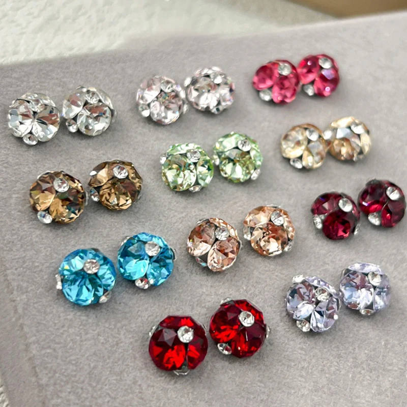 2 ชิ้นคริสตัลเล็บแฟ้มเพชรหรูหราเล็บ Rhinestones อัญมณี Sparkle แก้วเล็บหิน DIY Charms