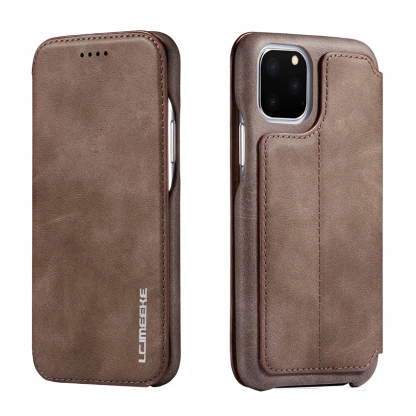 

Magnetic Flip Leather Phone Case For Iphone 17 16 15 14 13 Pro 12 11 Max Plus 17Pro Plug-In Phone Case Simplicity 15Pro Xs Cover