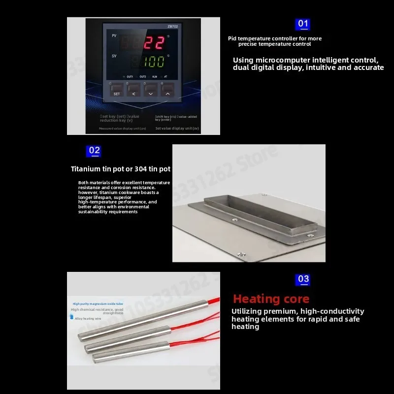 Small Intelligent Dipping Tin Furnace, Motherboard Memory Graphics Card Slot Repair Tool